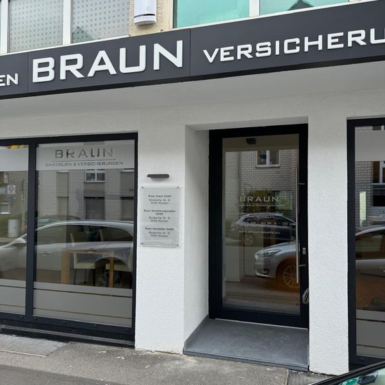 Eingang der Braun Versicherungsmakler GmbH